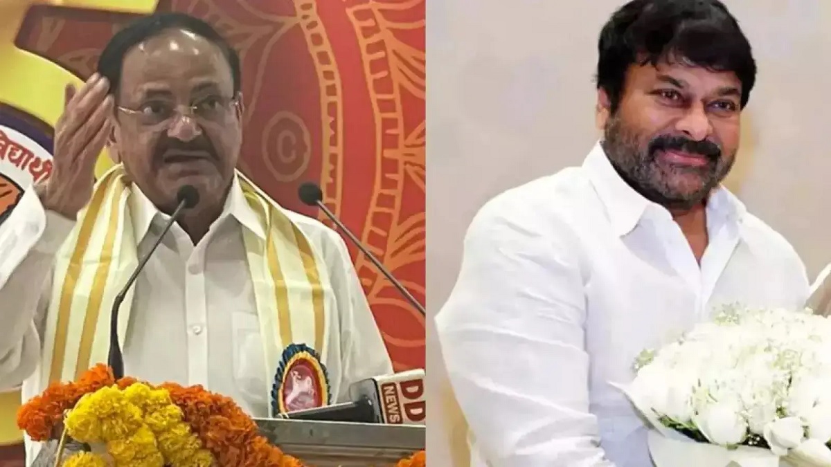 Actor Chiranjeevi reacts, thanks former Vice President Venkaiah Naidu for Padma award