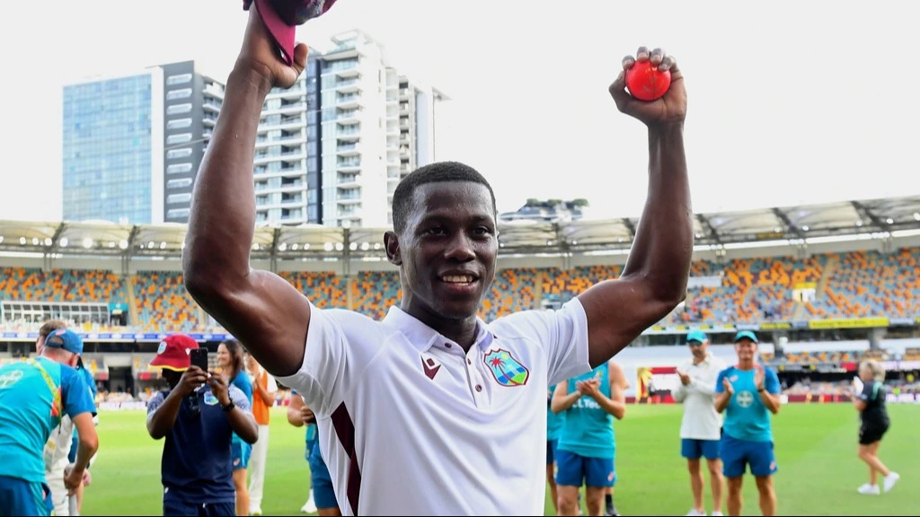 Shamar Joseph, out, created excitement with Australia's 7-wicket haul in the Gabba Test