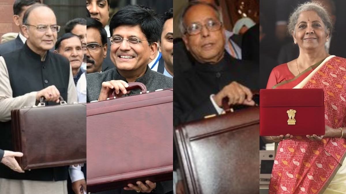 Budget introduced with a tablet wrapped in a ledger pouch, learn the history of the budget suitcase