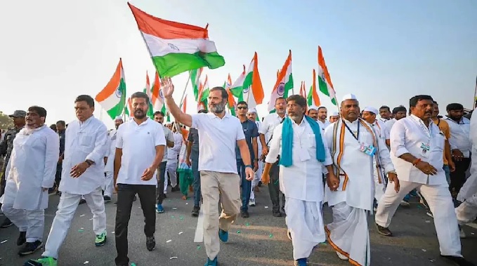 Rahul's journey, which started from Malda, also visited BD workers in Murshidabad today