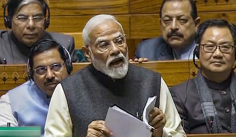 PM Modi predicted in Parliament, how many seats BJP will win in Lok Sabha elections