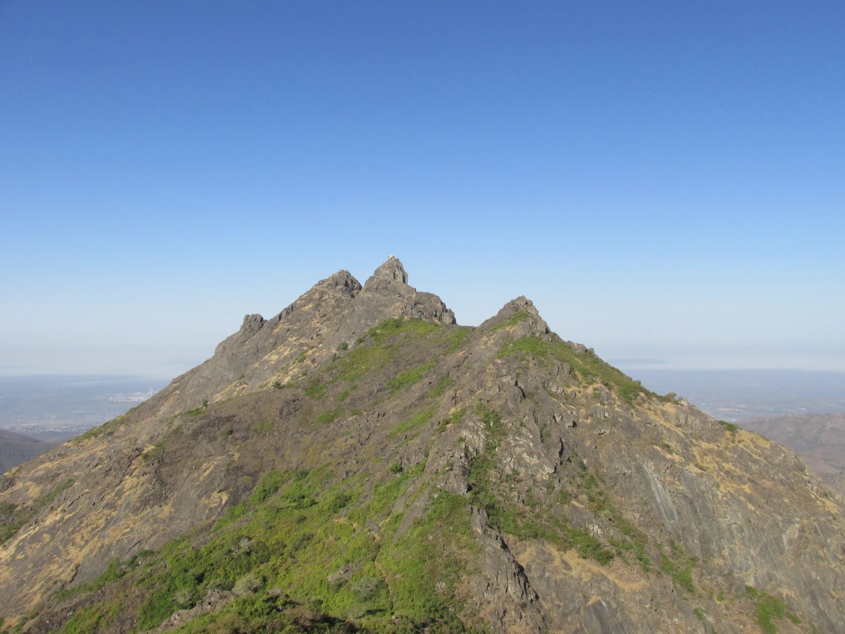 A sudden fire broke out near the first steps of Girnar