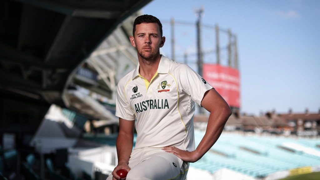 Josh Hazlewood scored this special century at WTC 1