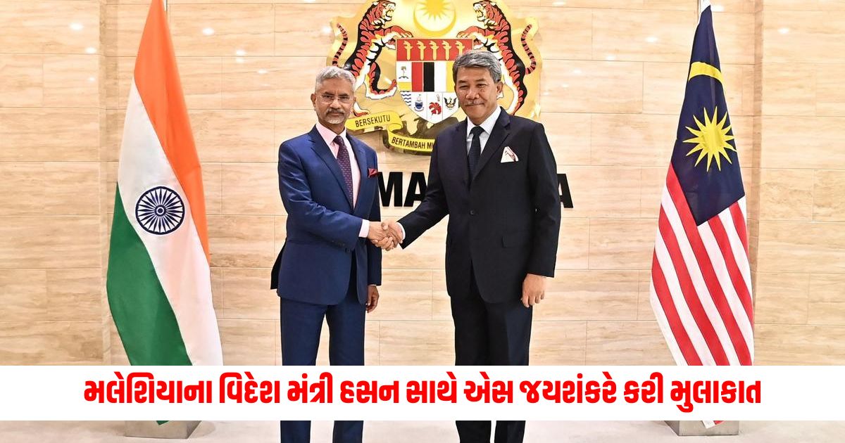 S Jaishankar met Malaysian Foreign Minister Hasan discussed important issues 1