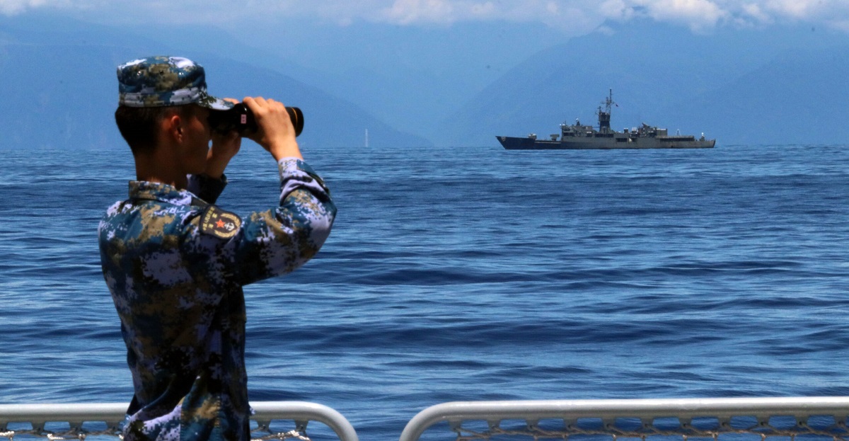 China eyes evil on Taiwan Chinese navy ships spotted near maritime border 1