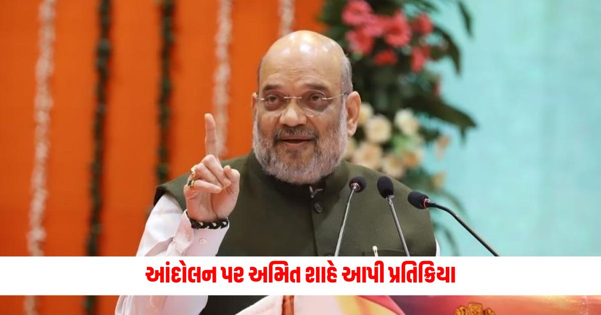 Gujarat News Amit Shah reacted to the Kshatriya movement there was a roar of victory before the nomination NS