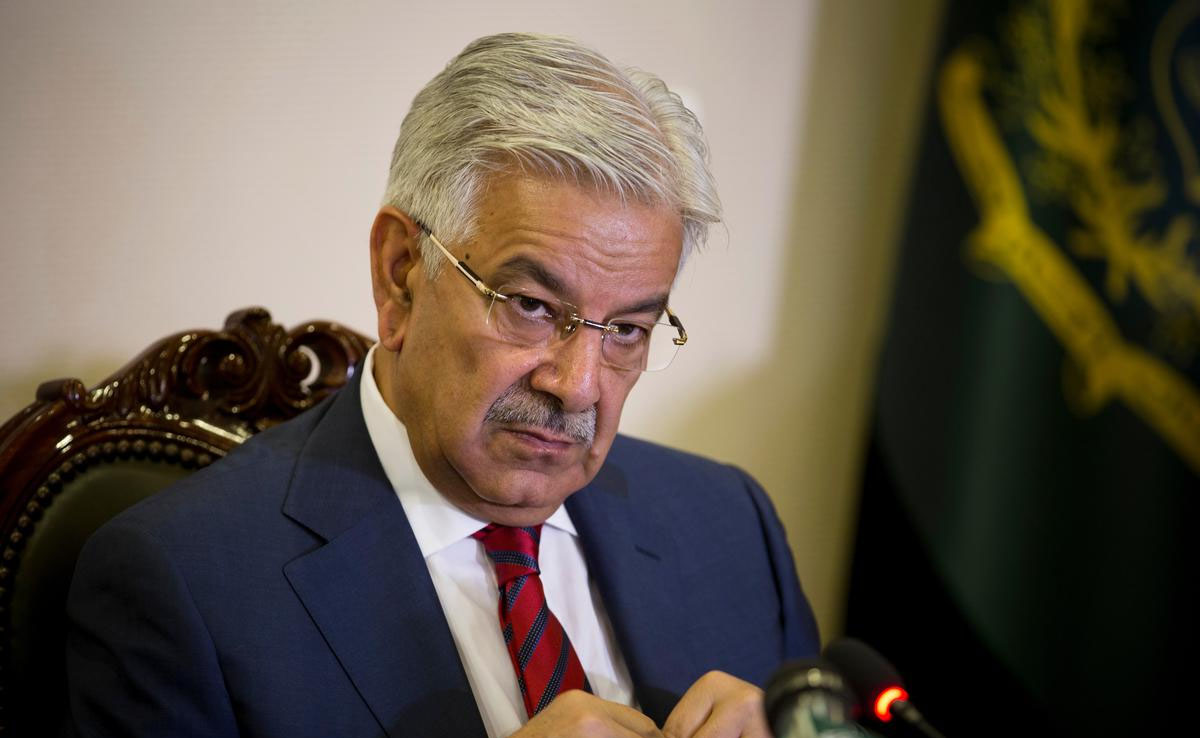 Pakistans Defense Minister Asif gave a statement India Pakistan relations can improve after the elections in India 1