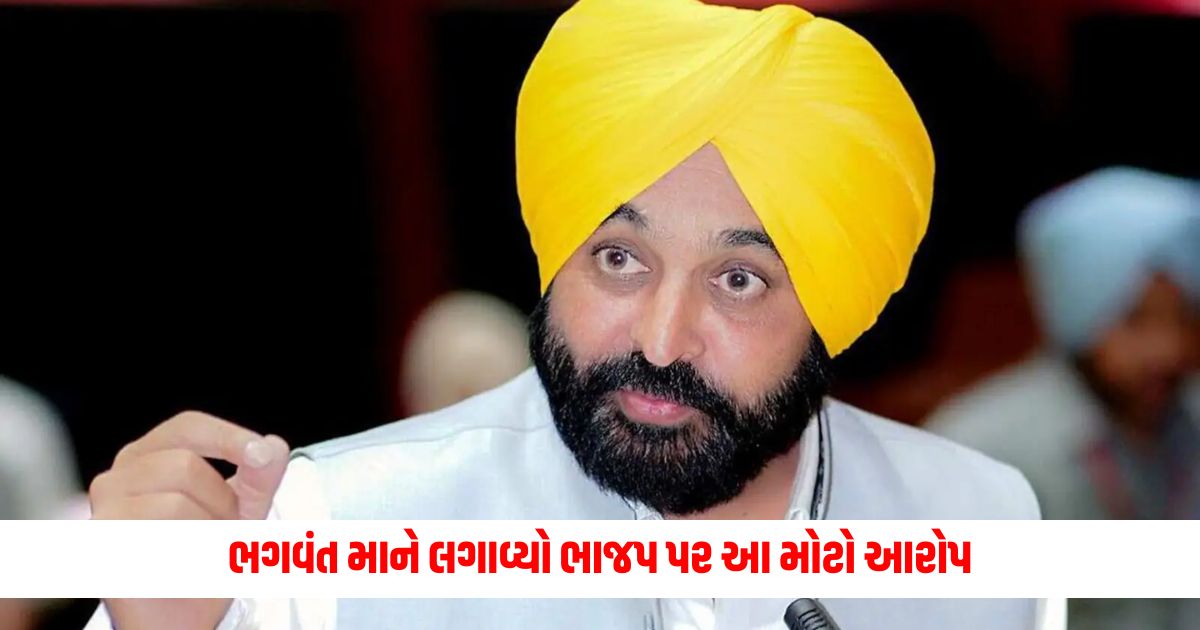 Punjab CM Bhagwant Man made this big accusation on BJP