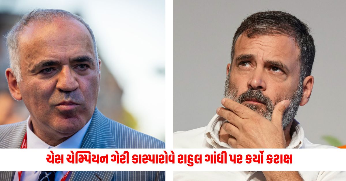 Chess champion Garry Kasparov taunted Rahul Gandhi shared the video and wrote this. 23