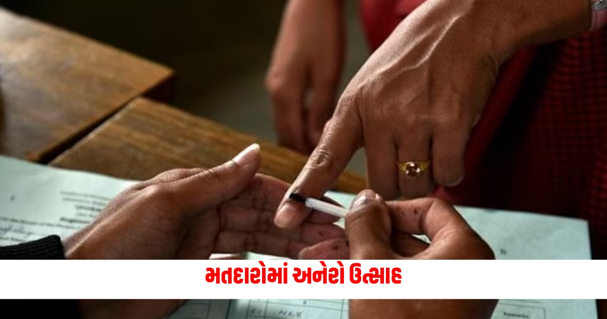 Enthusiasm among voters elders in wheelchairs and some in dress code in Gujarat arrived to vote fgsgd