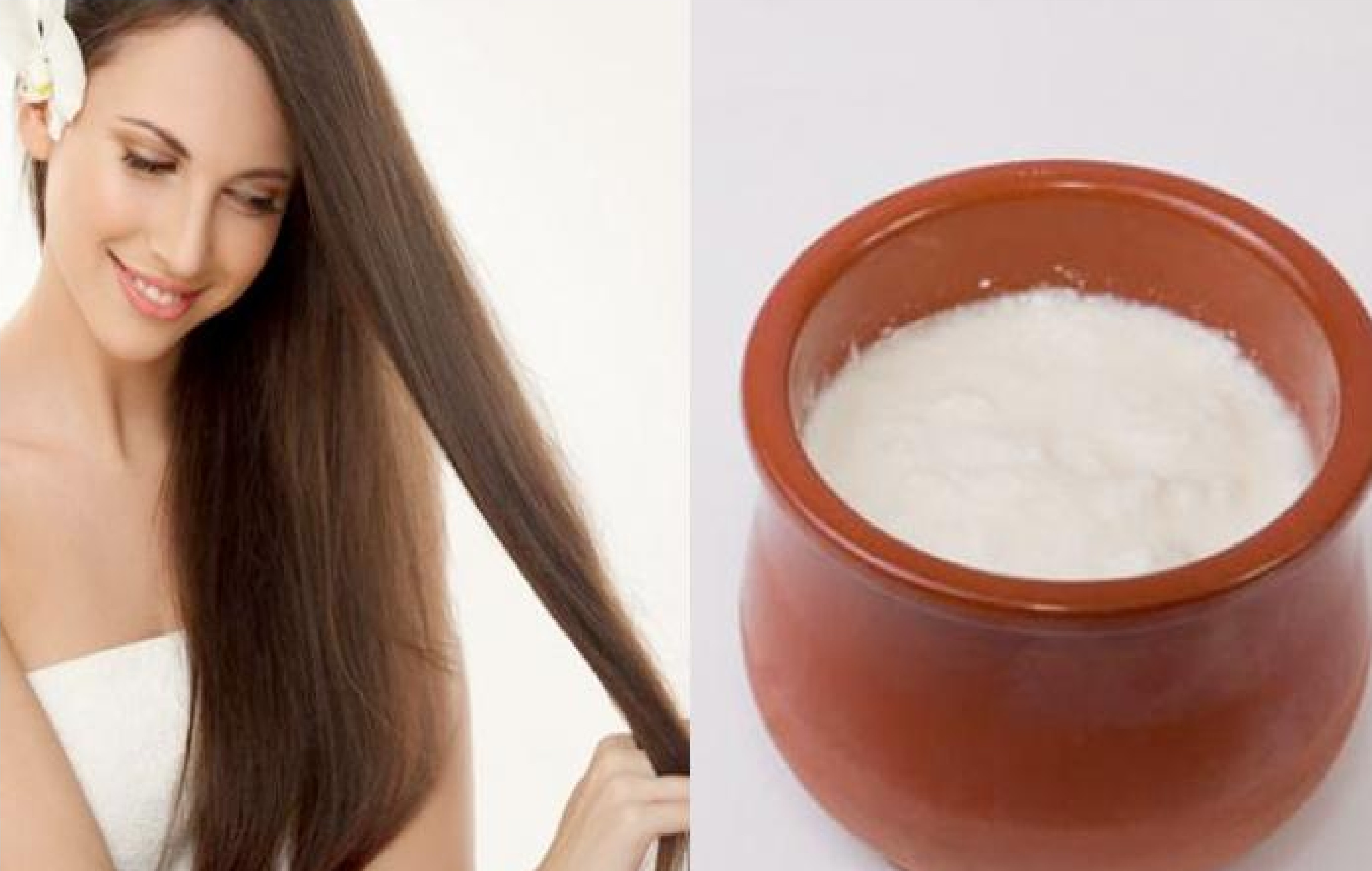 If your hair is also dry use yogurt like this