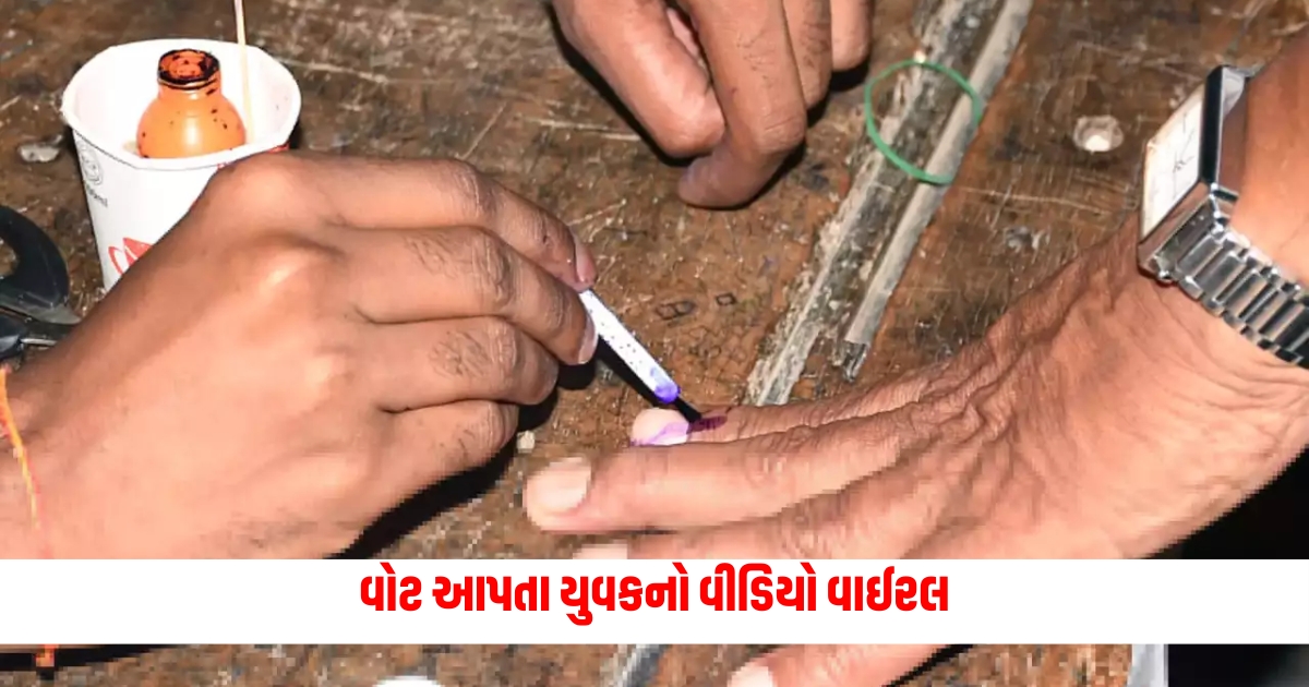 Lok Sabha Election The video of the young man casting his vote went viral he kept pressing the button instead of others