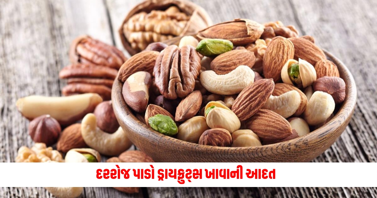 Make a habit of eating dry fruits every day the brain will become fast like a computer