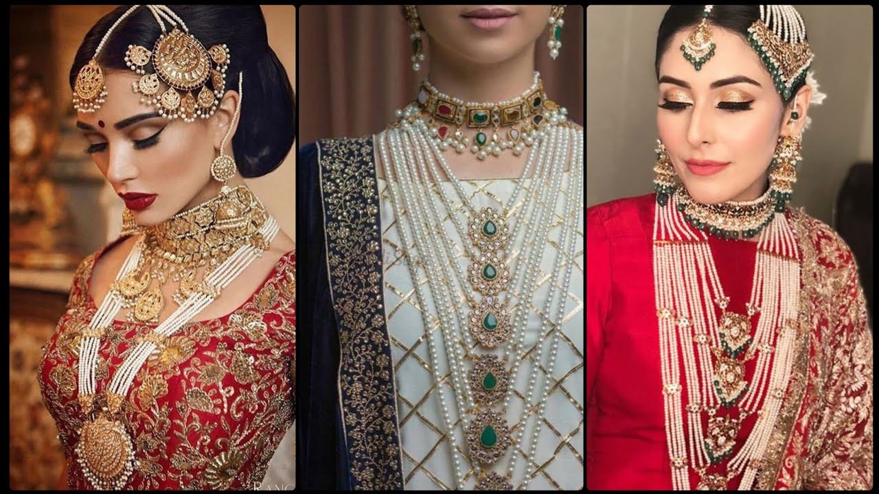 This type of Pakistani bridal jewelery is becoming very popular in the market. 1