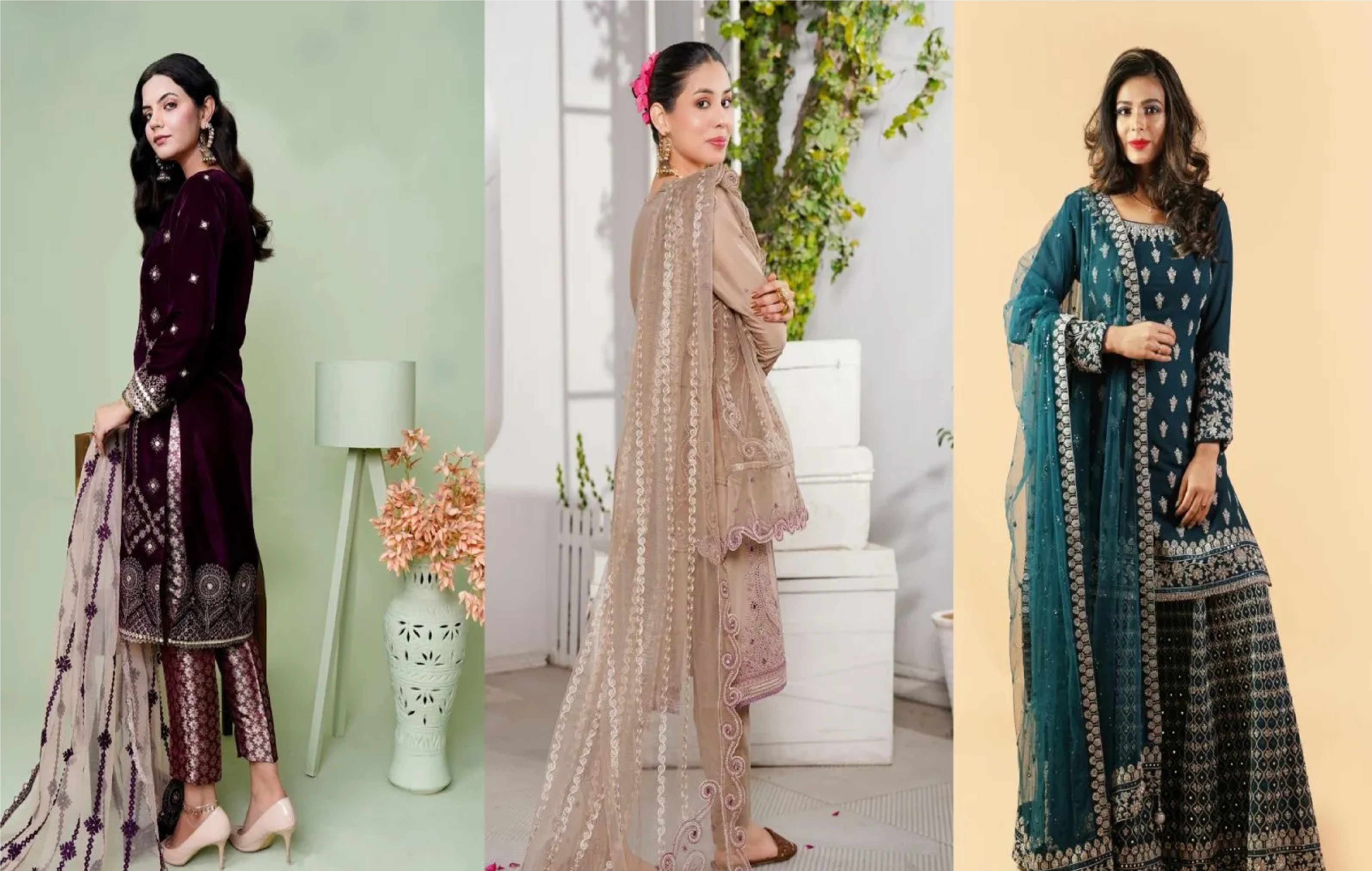 Try these designs of Pakistani suits wear them on this occasion 1