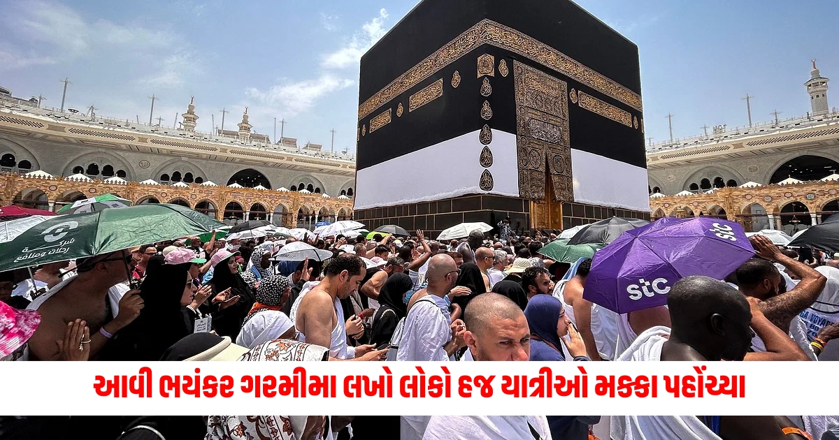 15 lakh haj pilgrims reached mecca amidst scorching heat palestinians are also not far behind f