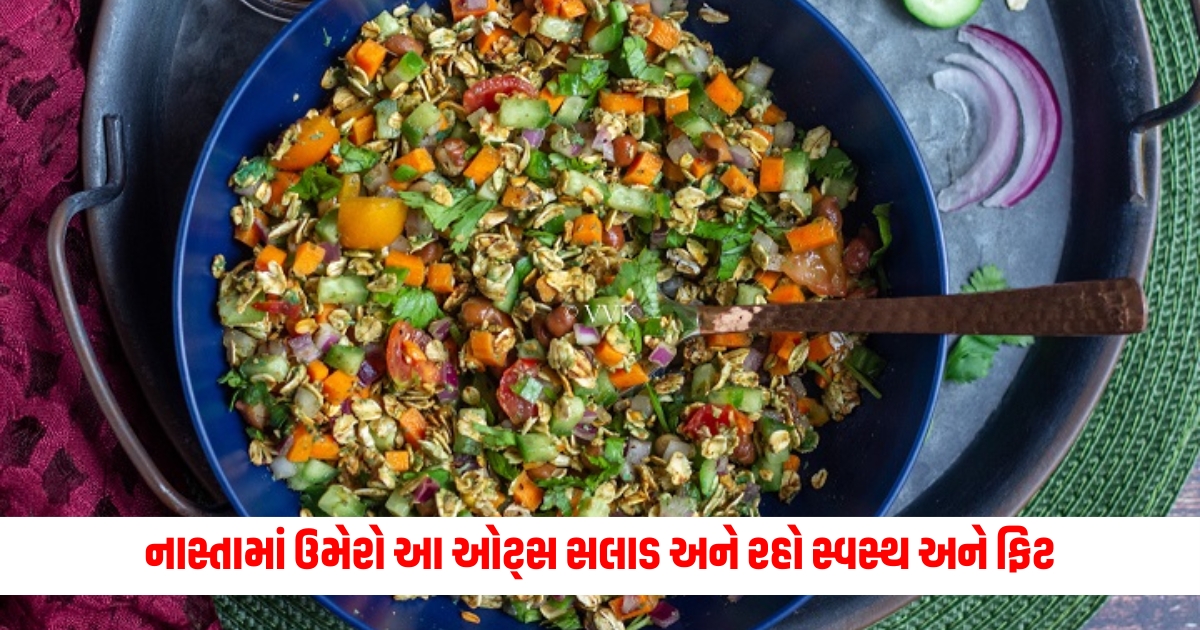 Add this Oats Salad for breakfast and stay healthy and fit know its recipe