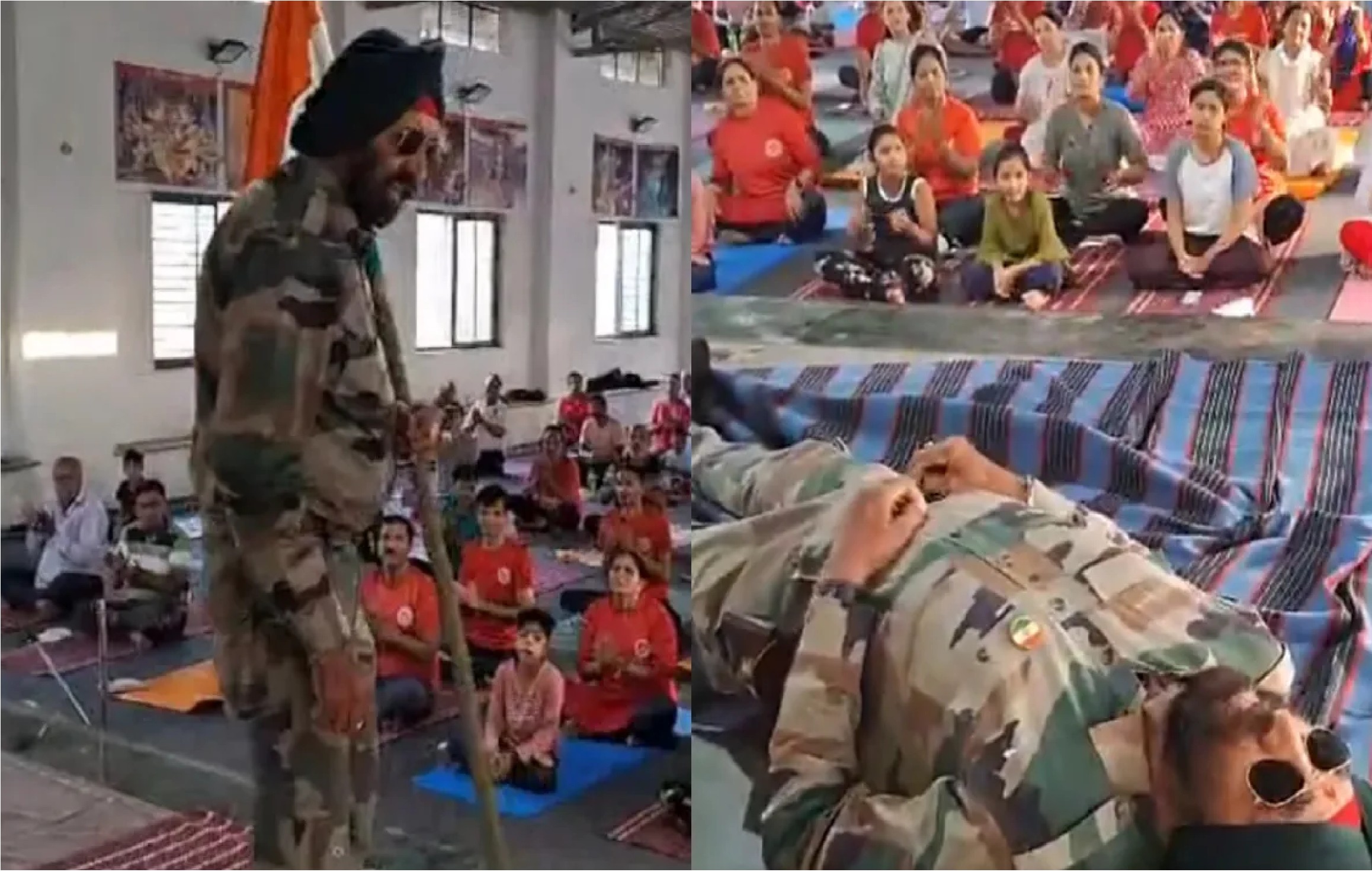 An ex soldier died in this way while dancing with the tricolor in his hand clapping for a minute as if he was acting. 1