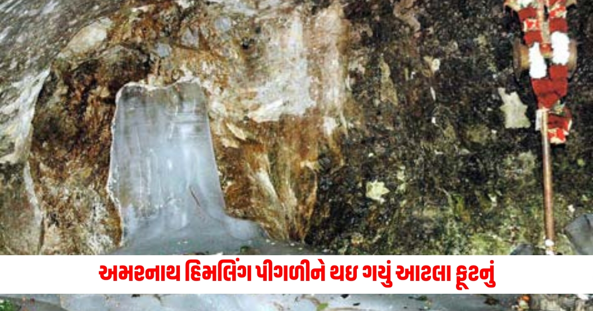 amarnath yatra 2024 amarnath himling has melted and become 10 to 12 feet tall