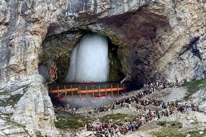 amarnath yatra 2024 amarnath himling has melted and become 10 to 12 feet tall1