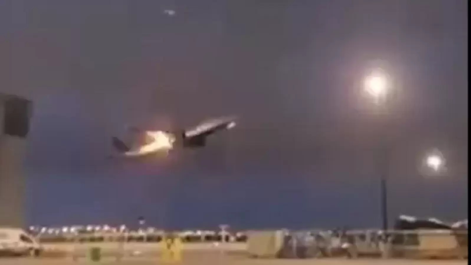 an air canada flight caught fire just minutes after taking off watch video 1