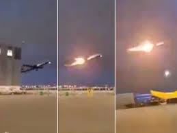 an air canada flight caught fire just minutes after taking off watch video 2