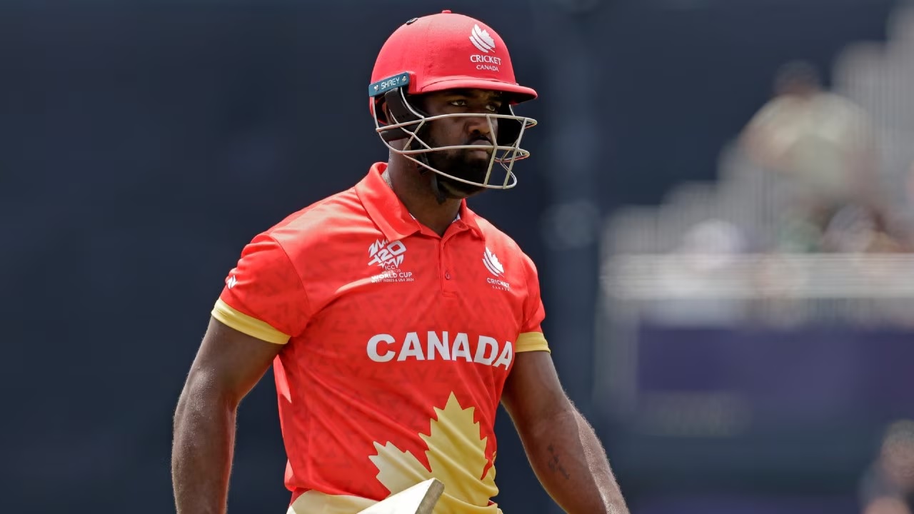 canada player aaron johnson join rohit sharma and chris gayle special list in t20 world cup pak vs can 1