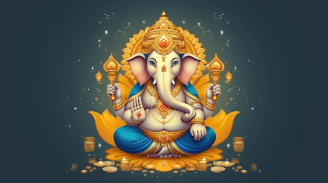 ganesh chalisa during worship on krishna pingal chaturthi 2