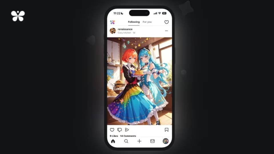 new social media platform butterflies launched with ai characters1