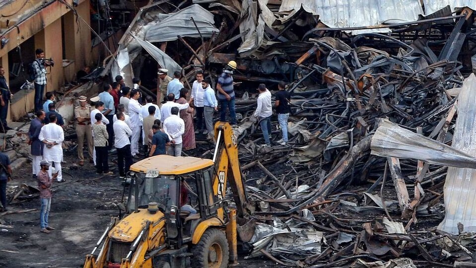 rajkot fire accident the absconding co owner of game zone surrendered 10 people arrested so far in the case 1