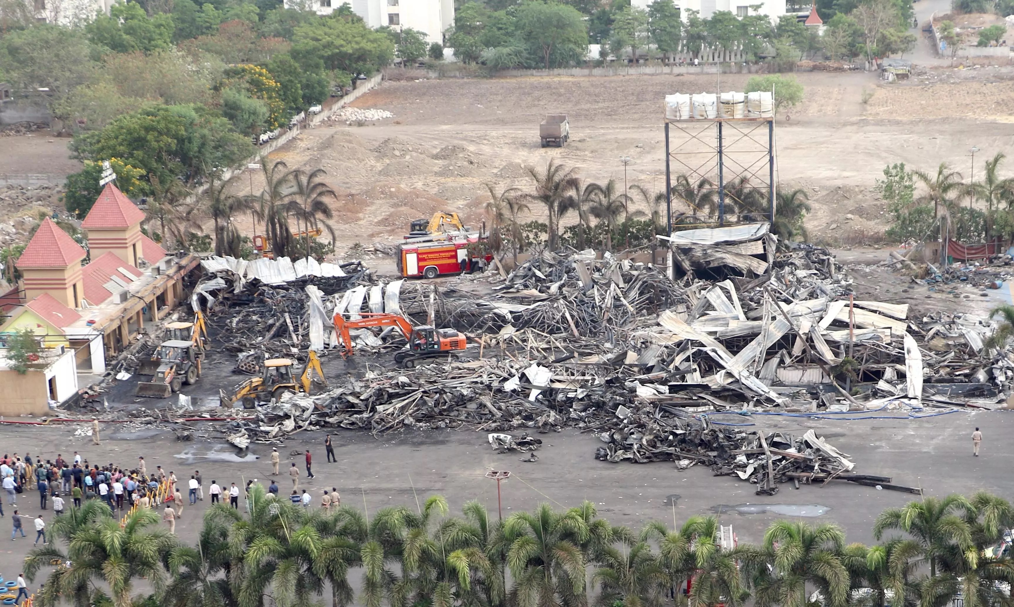 rajkot municipal corporation workers created fake documents to destroy evidence the day after the fire police 1