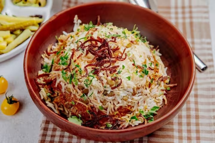 tasty breakfast rice unique dish make in the morning people licking their fingers 2