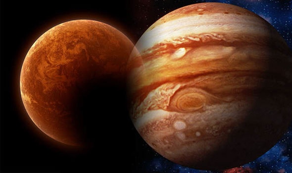 A rare conjunction of Jupiter and Mars is taking place today do charity according to the zodiac sign happiness and prosperity will increase. 01