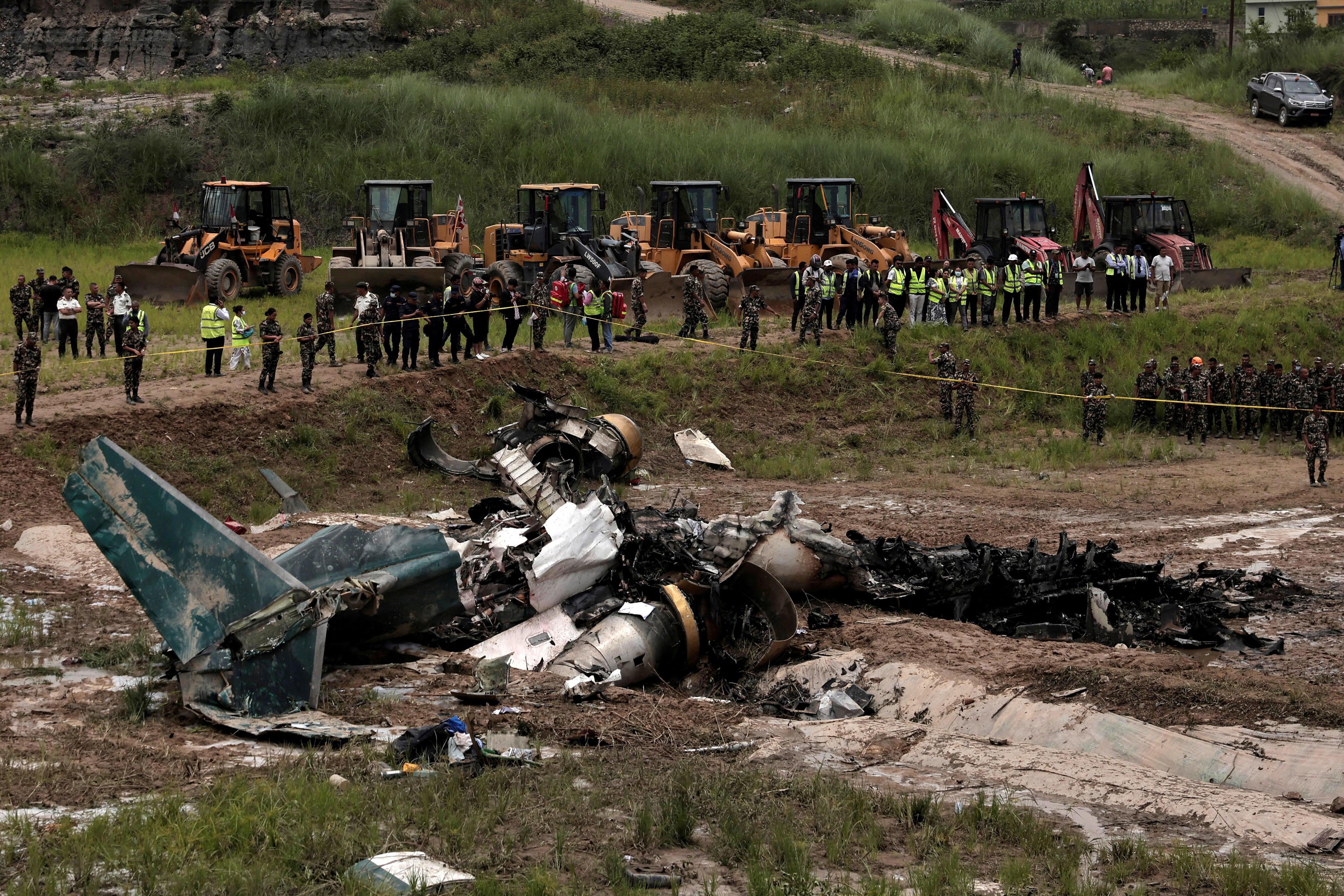 Accident in Kathmandu Nepal plane crashes on takeoff 18 passengers died 1