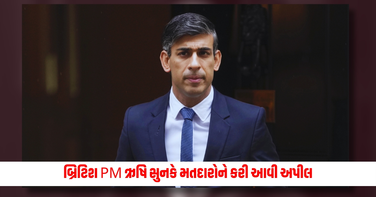 British PM Rishi Sunak appealed to the voters know what he said in his appeal