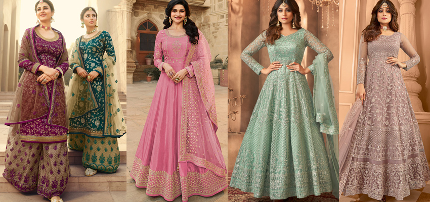 Heavy designed salwar suits are best for weddings and receptions 1