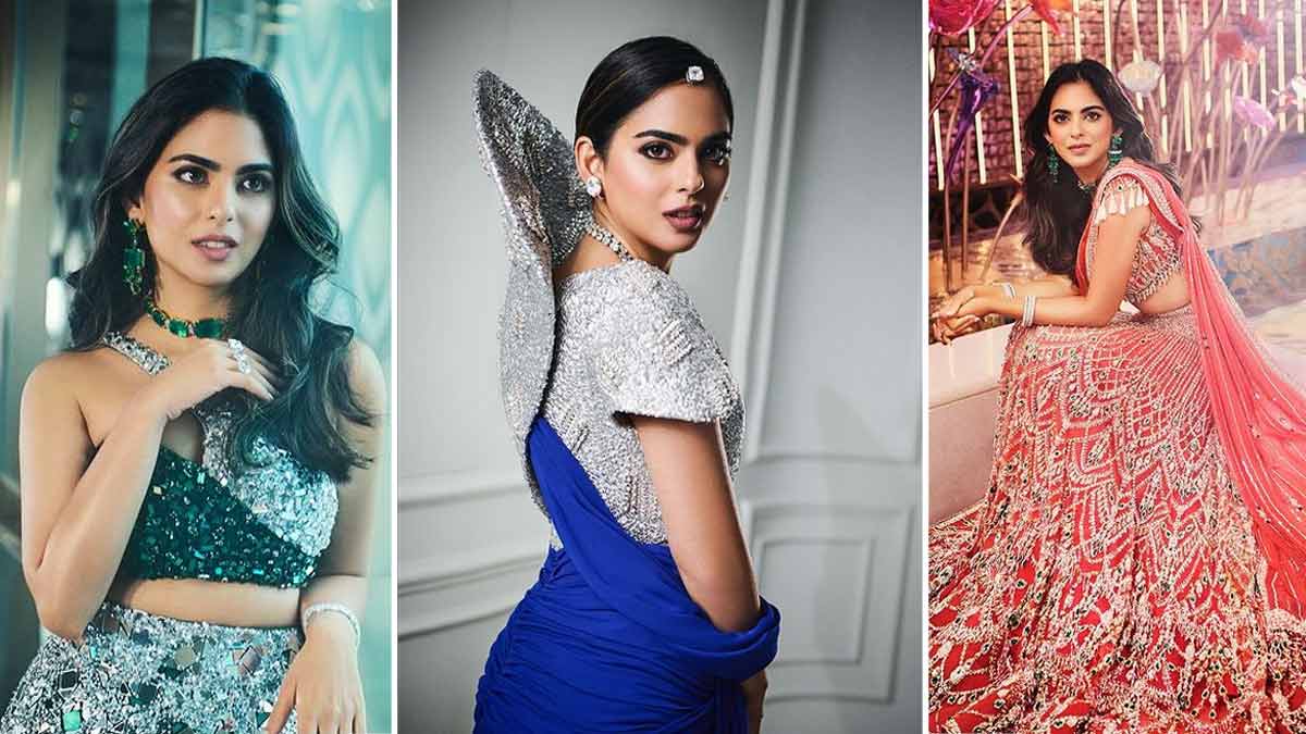 Isha Ambani looked very stylish at Anant Radhikas wedding 1