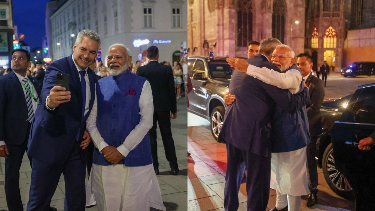 PM Modi received a rousing reception in Austria 1