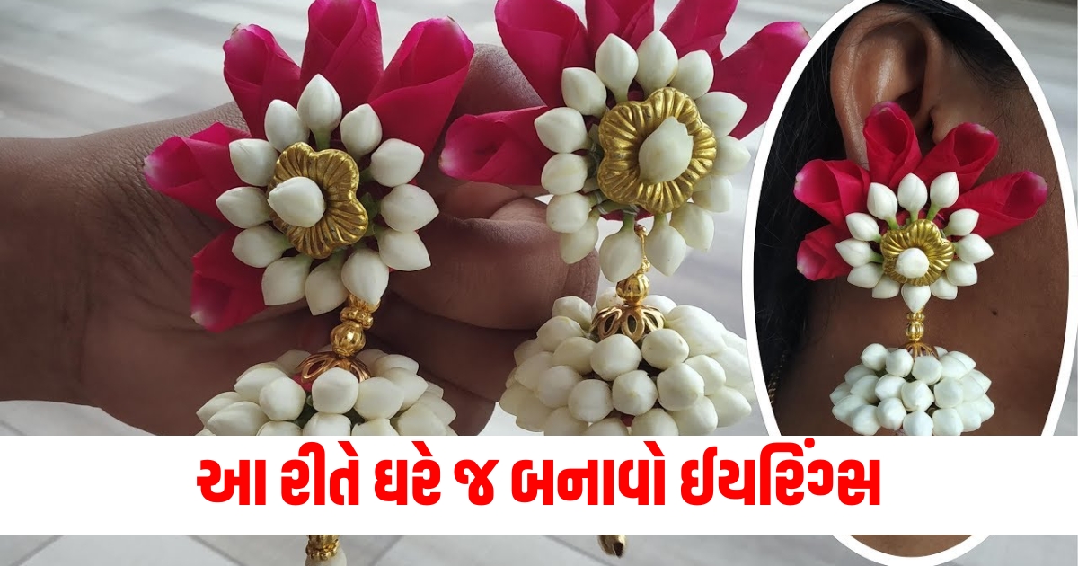 how to make real flower earrings at home f