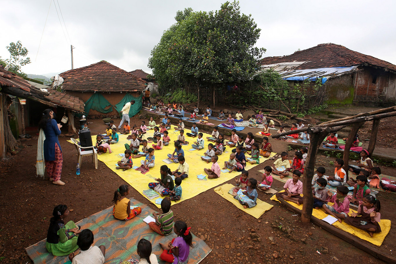 library opened for study of school children in smart village of damoh 1