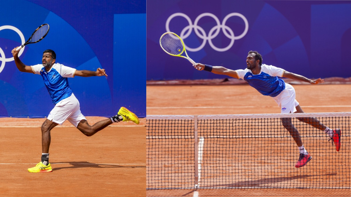 paris olympics 2024 bopanna balaji suffered a major setback french pair defeated them by 5 7 2 6 1