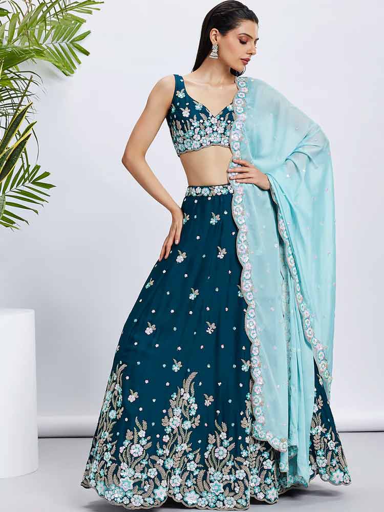 Georgette Lehenga new designs