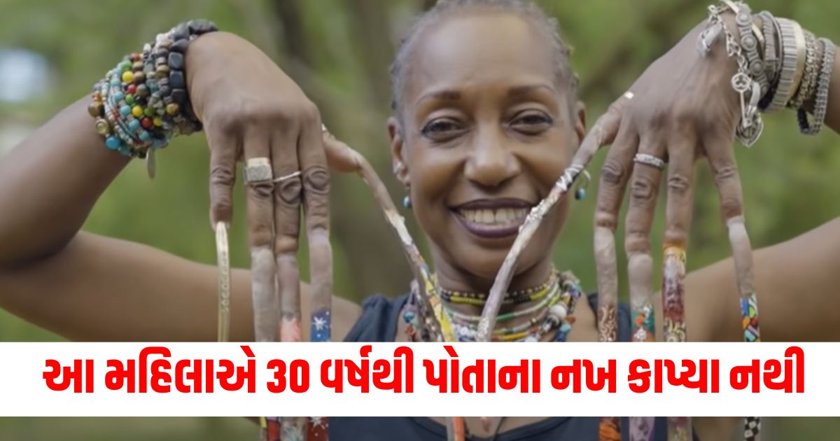 This woman hasnt cut her nails in 30 years leaving people stunned to see their 12 inch length