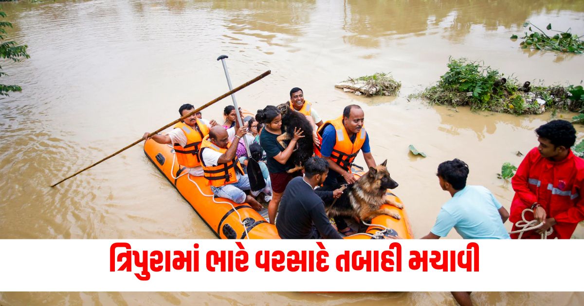 heavy rains wreak havoc in tripura 22 people died more than 17 lakh affected