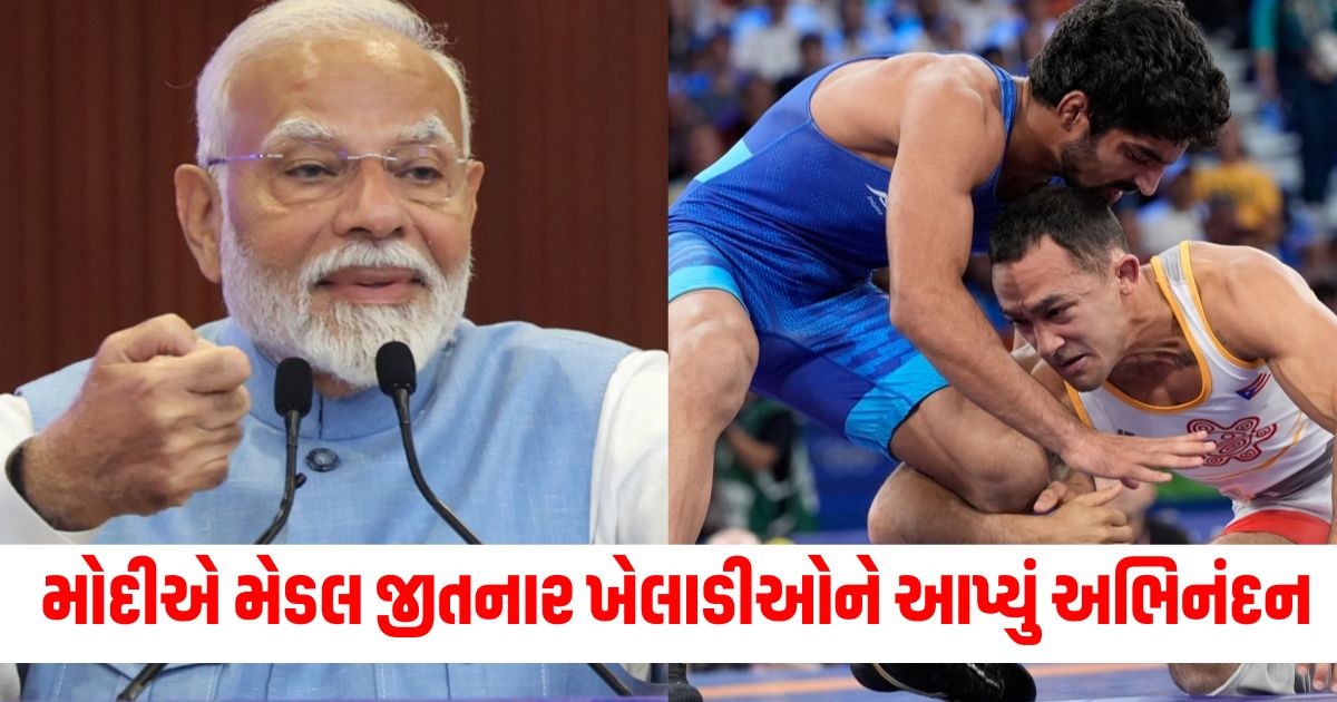 pm modi congratulated wrestler aman sahrawat on winning bronze