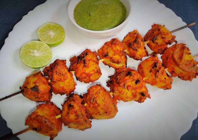 tandoori aloo recipe in oven how to make street style potato tandoori recipe recipe main photo