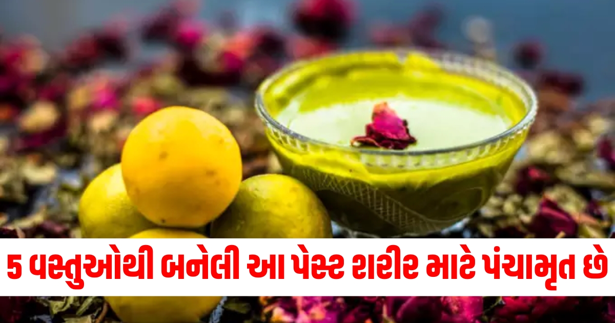 ચમકદાર ત્વચા માટે પેસ્ટ, ત્વચા માટે પંચામૃત પેસ્ટ, ત્વચા માટે ઘરગથ્થુ ઉપાય, કાળાશ દૂર કરવા પેસ્ટ, સુંદર ચામડી માટે 5 વસ્તુઓ,