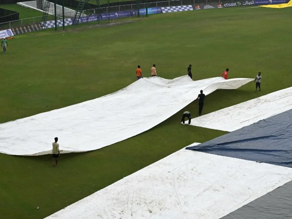 afghanistan vs new zealand only test toss delayed on day 2 due to wet outfield in greater noida sports complex ground1