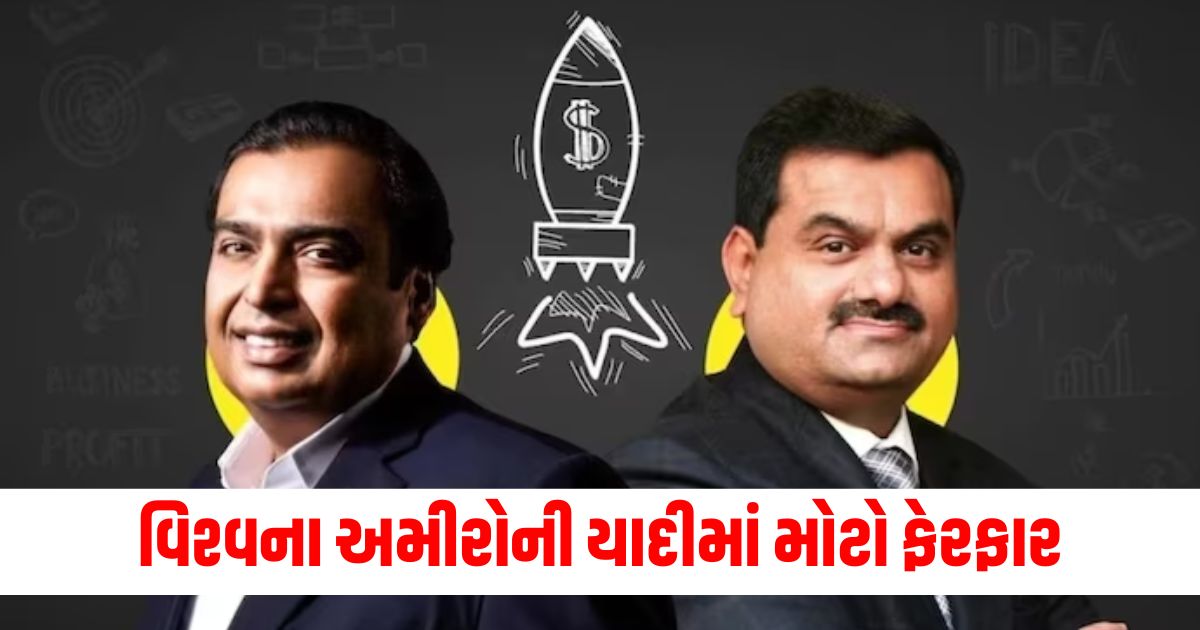 big change in the list of world s richest people ranking of adani ambani changed