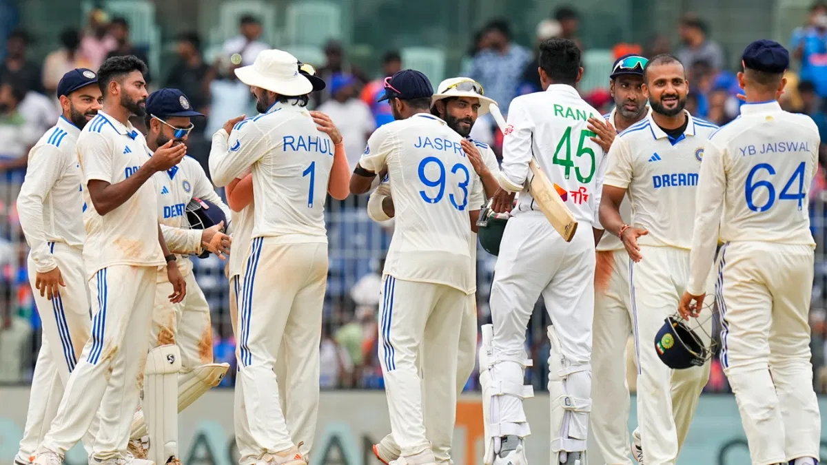 indian team equal pakistan to win test matches against bangladesh